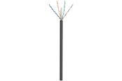 Netværkskabel - Pro CAT 6 network cable U/UTP black 100 m - CCA cop - Sort - 100m - 4040849572937