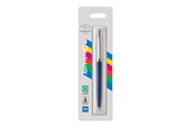 Skrive- og Tegneværktøjer - Parker Jotter Originals-kuglepen, marineblå lakering, medium spids, blå blæk, boblepakke - 2123427