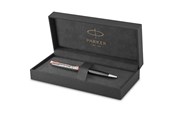 Skrive- og Tegneværktøjer - Parker PARKER Sonnet-kuglepen | førsteklasses metal og grå satinlakering med detaljer i rosaguld | medium spids med patron med sort blæk | gaveæske - 2119791