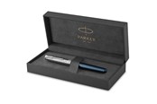 Skrive- og Tegneværktøjer - Parker PARKER Sonnet fyldepen | førsteklasses metal og rød satin-lakering med detaljer i krom | fin 18k guldspids med sort blækpatron | gaveæske - 2119743