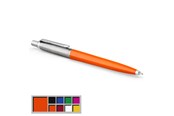 Skrive- og Tegneværktøjer - Parker Jotter Originals-kuglepen, orange lakering, medium spids, blå blæk, boblepakke - 2076054
