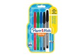 Skrive- og Tegneværktøjer - Paper Mate InkJoy 100ST Ballpoint Pens | Fin spids (0,7 mm) | Forskellige klassiske farver | 5 styk - 1956735