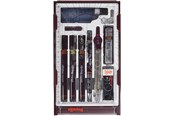 Skrive- og Tegneværktøjer - Rotring rOtring Isograph Teknisk Pen Master Set | 3 finelinere (0,10 mm, 0,30 mm, 0,50 mm), mekanisk blyant (0,5 mm), kompas og tilbehør | Sæt med 10 dele i etui - S0699420