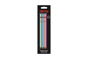 Skrive- og Tegneværktøjer - Rotring rOtring Woodcase Metalliske blyanter | HB Bly | Assorterede farver | 4 Antal - 2094214