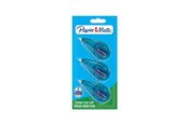 Tape & lim - Paper Mate flydende papir DryLine Mini korrektionstape | 5mm x 6m | Blå | 3 Stk - 2115310