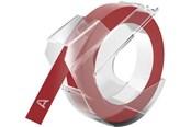 Papir, Fotopapir og Etiketter - DYMO prægetape selvklæbende | 9mm x 3m | hvid på rød | 1 rulle - 520102