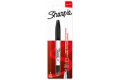 Skrive- og Tegneværktøjer - Sharpie Twin Tip Permanent Marker | Fin og meget fin spids | Sort | 1 styk - 1985877