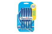 Skrive- og Tegneværktøjer - Paper Mate Flexgrip Ultra Retractable Ballpoint Pens | Medium spids (1,0 mm) | Blå | 5 styk - 2027755
