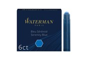 Skrive- og Tegneværktøjer - Waterman Fyldepens Refill Blæk Patroner | Standard International (Kort) | Serenity Blue | 6 Stk - S0110950