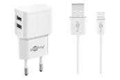 Kabler - diverse - Pro Dual Apple Lightning charger set 2.4 A - 44979