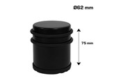 Beslag & hængsler  - Home>it Dørstop løs Ø62x75 mm 1 kg - matsort - 13168