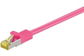 Netværkskabel - Pro RJ45 patch cord CAT 6A S/FTP (PiMF) 500 MHz with CAT 7 raw cable magenta - Pink - 7.5m - 4040849916328