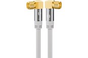 Antennekabel/stik - Pro SAT antenna cable (135 dB) 4x shielded 2m - 4040849704833