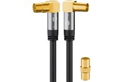 Antennekabel/stik - Pro TV antenna cable (135 dB) 4x shielded 2 m - 4040849704611