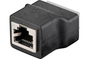 Netværkskabel - Pro Terminal Block 8-pin > RJ45 female (8P8C) - Sort - 4040849767371
