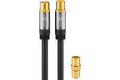 Antennekabel/stik - Pro TV antenna cable (135 dB) 4x shielded 3 m - 4040849703782