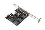 Harddisk - tilbehør - ASUS PCIE TO 4 SATA CARD-SI - 90MC0AZ0-M0ECY0