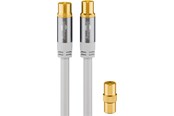 Antennekabel/stik - Pro TV antenna cable (135 dB) 4x shielded 1 m - 4040849703133