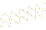 Lamper - Pro 2 x Silver wire light chain with 20 LEDs incl.timer - 4040849445903