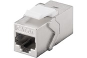 Netværkskabel - Pro Keystone module RJ45 coupler CAT 6A STP - Sølv - 4040849908668