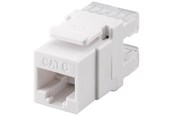 Netværkskabel - Pro Keystone module RJ45 CAT 6 UTP 250 MHz - Hvid - 4040849957406