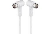 Antennekabel/stik - Pro Angled SAT antenna cable (80 dB) 2x shielded 3.5m - 4040849673436