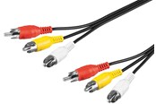 Audio kabel - Pro Composite audio/video connector cable 3x RCA - 4040849503832