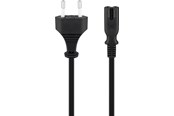 Strømkabel (ekstern) - Pro Strømkabel C7 (2 pins) - Sort - 0.5m - Lige - 4040849973598