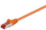 Netværkskabel - Pro LAN CAT 6 S/FTP - Orange - 0.1m - 4040849924576