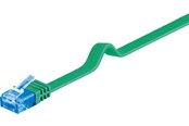 Netværkskabel - Pro LAN CAT 6A U/UTP flat - Grøn - 5m - 4040849963414