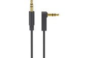 Audio kabel - Pro AUX audio connector cable 3.5 mm stereo 3-pin slim CU angled 1m - 4040849677830