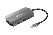 Dockingstation - Sandberg USB-C 6-in1 Travel Dock - 136-33