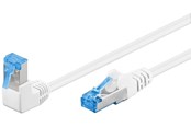 Netværkskabel - Pro LAN CAT 6A S/FTP 90° - Hvid - 0.25m - 4040849515620