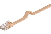 Netværkskabel - Pro LAN CAT 6 Flat U/UTP - Brun - 1m - 4040849958823