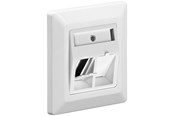 Tilbehør (Ophæng, fatninger, mv.) - Pro Faceplate to mount keystone jacks - 4040849959028