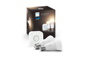 Smart Home - Philips Hue White A60 E27 1100 Lumen - Starter Kit med 2 pærer - 929002469201