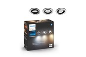 Smart Home - Philips Hue Milliskin Indbygningsspot Rund - Aluminium - 3-Pak - 929003810901
