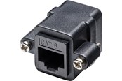 Netværkskabel - Pro RJ45 mounting adapter with mounting flange black - Sort - 4040849813658
