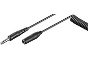 Skærmkabel - Pro Headphone extension cable 6.35 mm coiled cable - 4040849500169