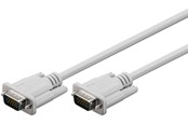 Skærmkabel - Pro VGA (15pin) - Skærmkabel - 2m - Hvid - 4040849683107