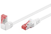 Netværkskabel - Pro LAN CAT 6 S/FTP - 90° - Hvid - 3m - 4040849515521