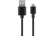 USB kabel - Pro USB-A <-> USB Micro-B - 1m - Sort - 4040849468001
