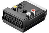 Skærmkabel - Pro SCART to composite video and S-Video adapter IN/OUT with SCART passthrough - 4040849503122