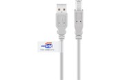 USB kabel - Pro USB-A <-> USB Mini-B (4-pin) - 3m - Grå - 4040849508325