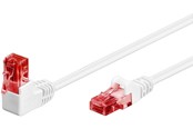 Netværkskabel - Pro LAN CAT 6 U/UTP - 90° - Hvid - 0.5m - 4040849515217