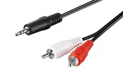 Audio kabel - Pro Audio cable AUX adapter 3.5 mm male to stereo RCA male CU - 4040849516481