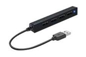 USB hub - Speed-Link SPEEDLINK SNAPPY SLIM USB hub - 4 ports - Sort - SL-140000-BK