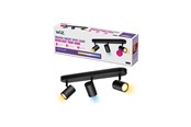 Smart Home - WiZ Smart Imageo spotlampe med 3 LED-spots, Justerbart Varmt til Koldt Hvidt lys, sort - 929002658601