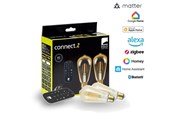 Smart Home - EGLO CONNECT.Z SÆT FJERNBETJENING + 2 E27 ST64 amber SMART pærer M/VARM HVID LYS - 12256