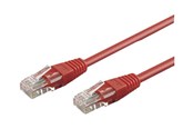 Netværkskabel - Pro CAT 5e U-UTP Patch Cord - 0.5m - Rød - 0.5m - 68339
